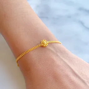 3 Flower Gold Bracelet