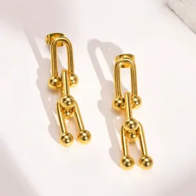 Chic Linked Drop Earrings