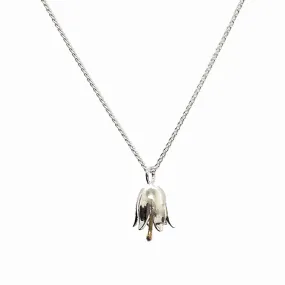 Harebell Silver & Solid Gold Necklace